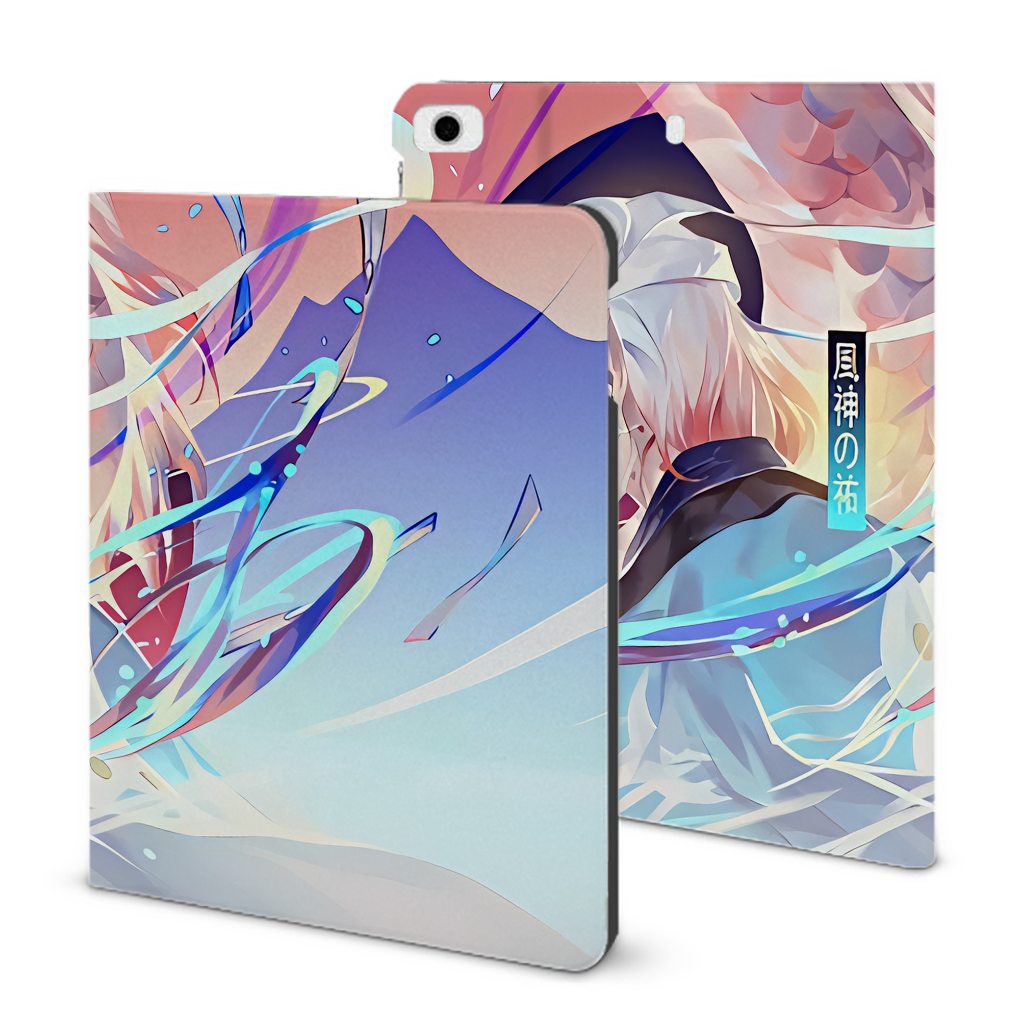 （画像用） 刀剣乱舞 Touken Ranbu IPad ケース ブック型 PUレザー TPU 耐衝撃 軽量 薄型 ペン収納なし 全面保護 IPad 各モデル対応